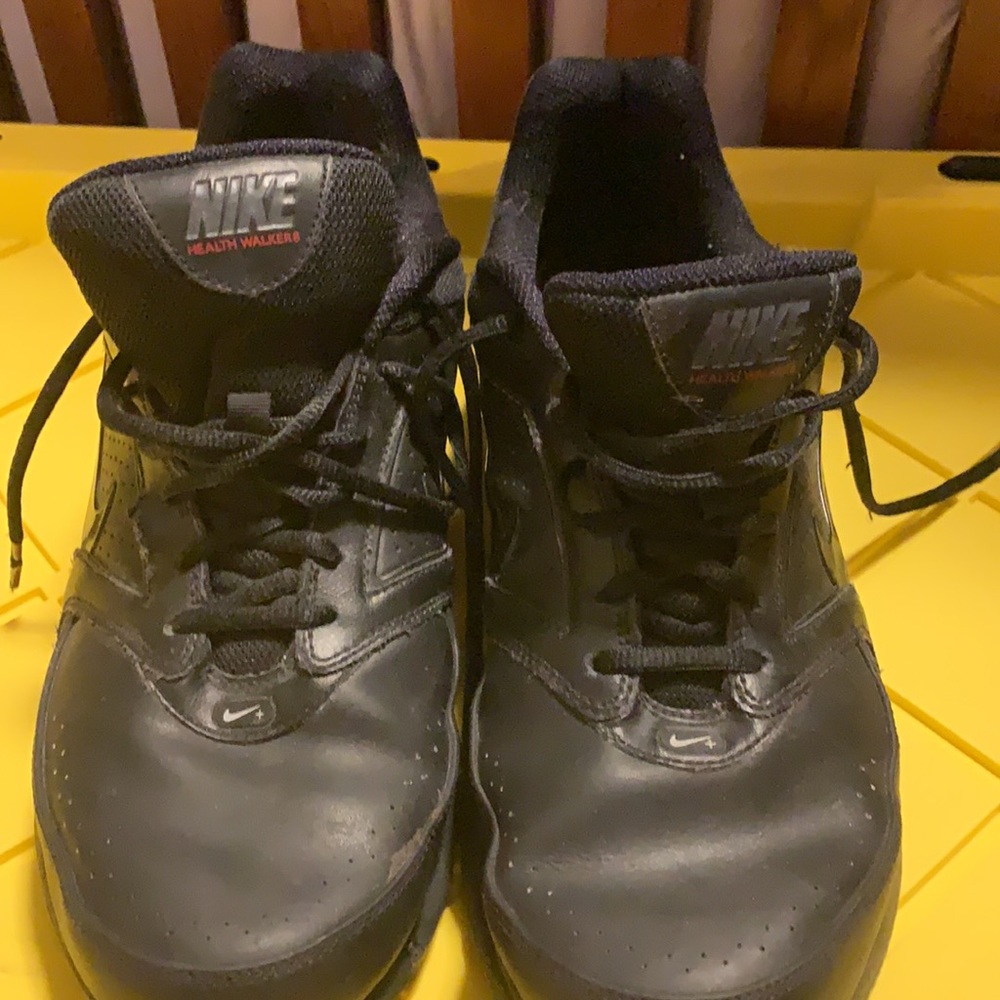 Nike AIR  Health Walkers. Black. Good condition. Worn  in an office environment